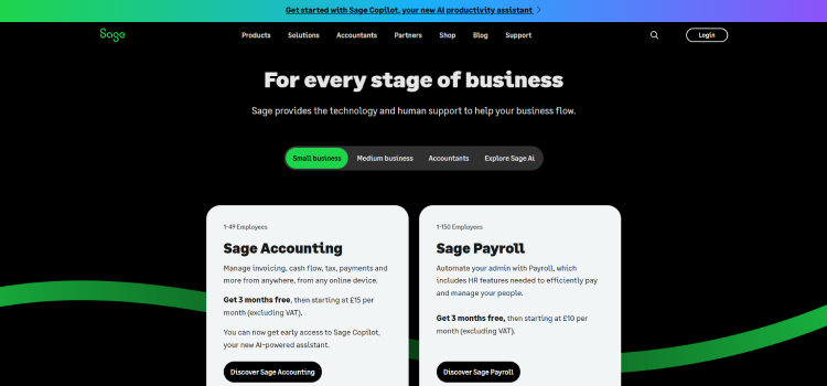 Stage of business