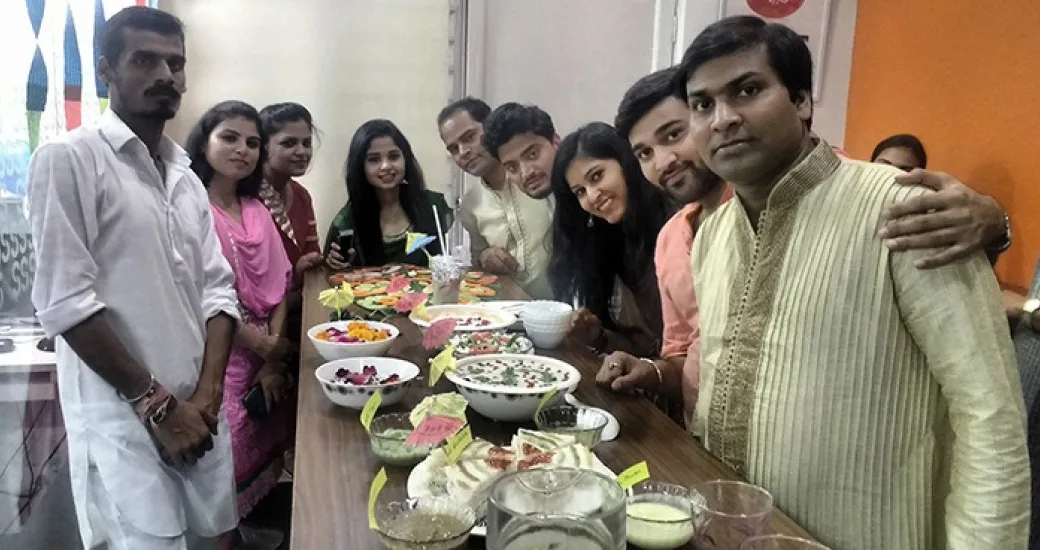 saffron celebrates diwali style