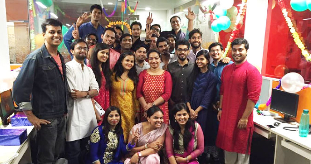 this diwali saffron tech family vibrated together in celebration and prosperity